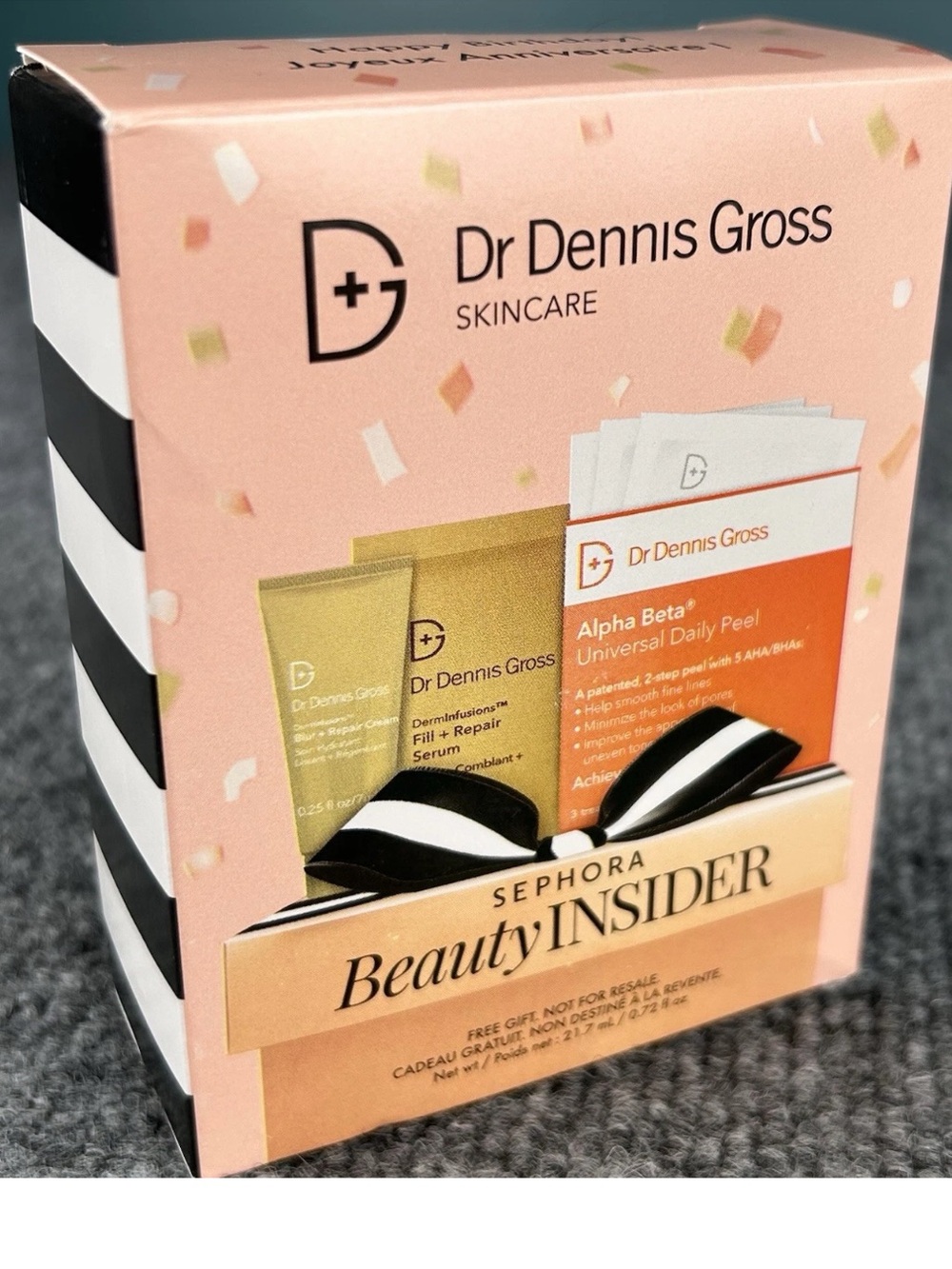 Sephora Beauty Insider Dr. Dennis Gross Peel Set - Pink & Gold